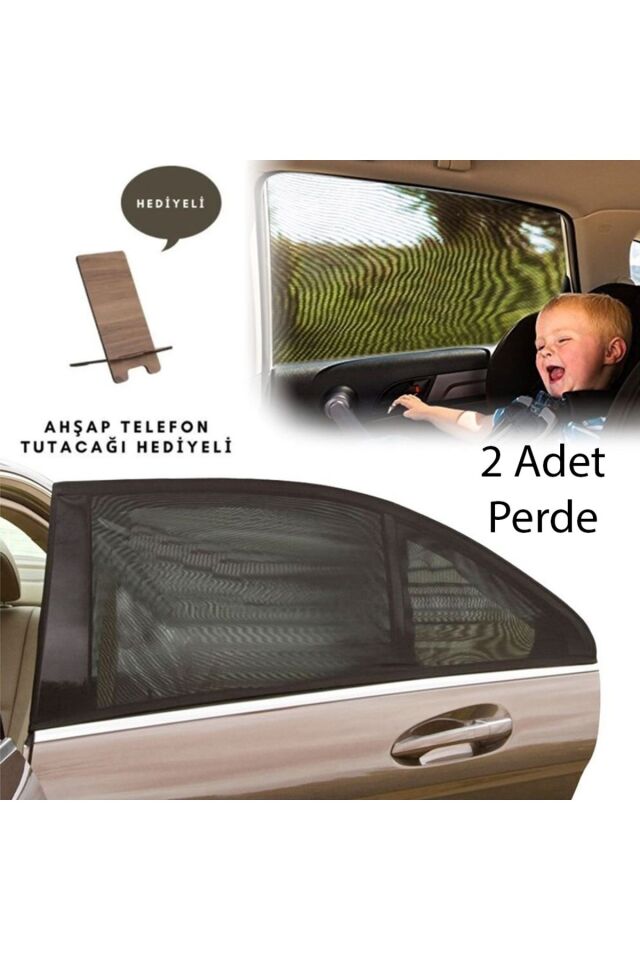 2 Adet Araba Yan Cam Güneşlik Oto Güneşlik Araba Yan Cam Perdesi Anne Çocuk Koruyucu Sineklik Örtüsü