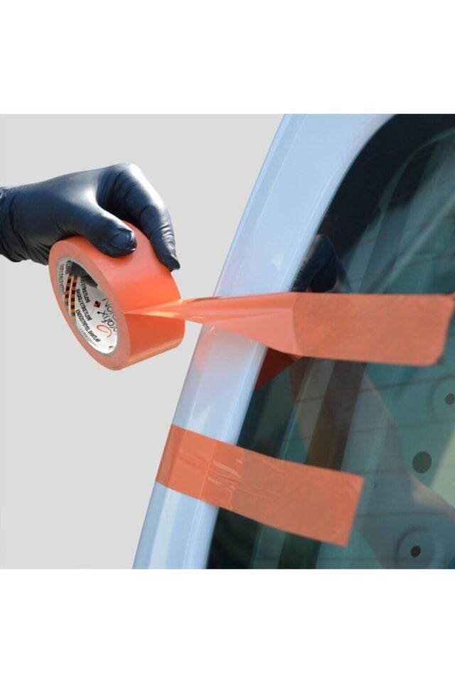 Cam Ve Aksesuar Montaj Bantı Bandı Iz Bırakmaz 5cmx33metre Turuncu Pvc Bant Oto