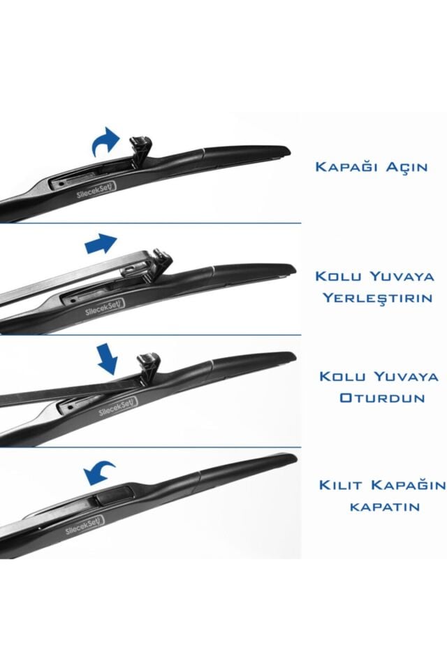 Toyota Corolla  2007-2017 Model Arası Araçlara Uygun Hibrit Tipi Ön Silecek Takım 65Cm + 35Cm